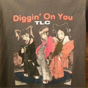 TLC/ NWT/ DIGGIN ON YOU / Gray Tee shirt/ size S